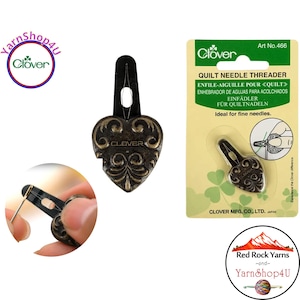 Quilt Needle Threader - Small size for threading fine needles. Clover Art No. 466