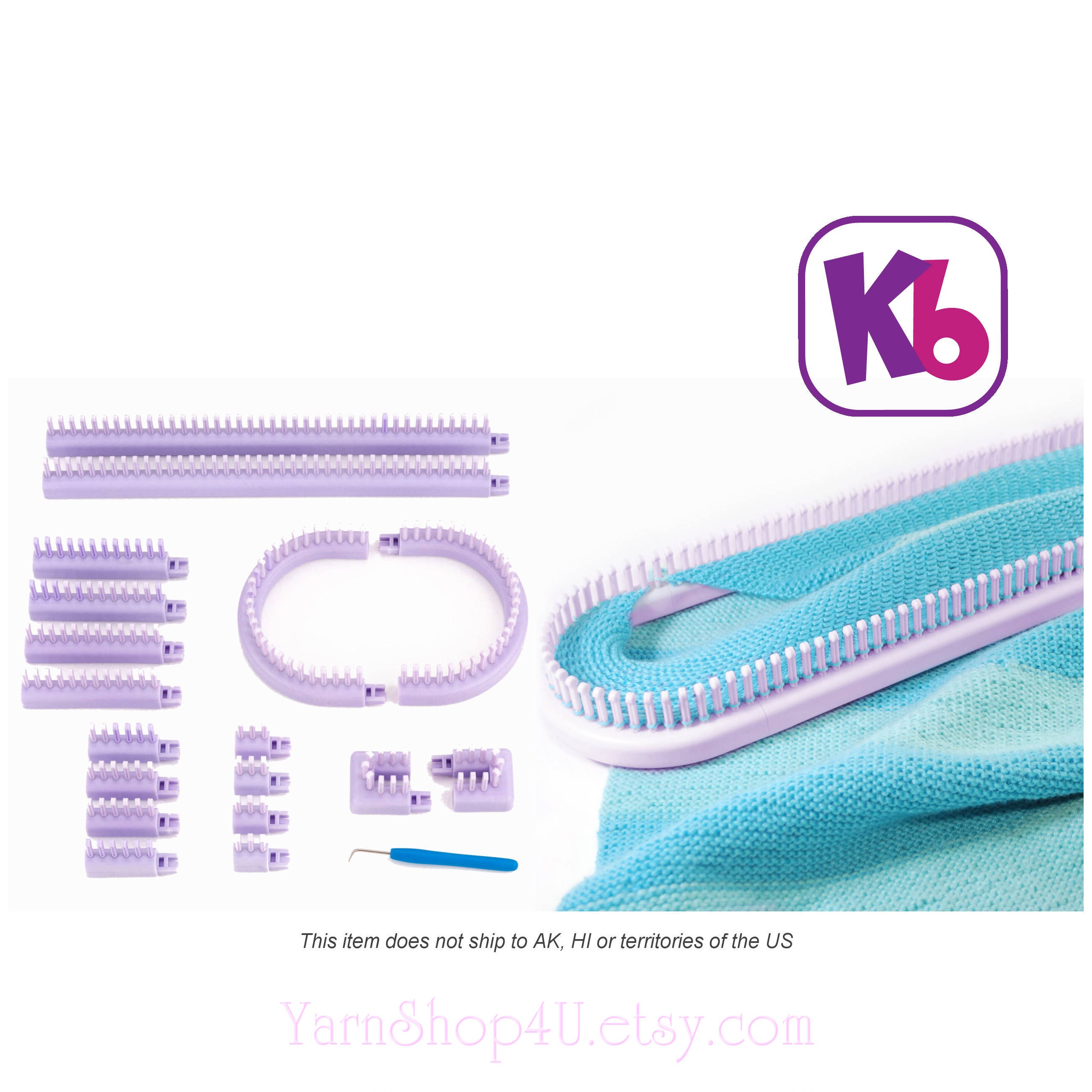 Adjustable MultiKnit Loom. Authentic Knitting Board Loom. Small Gauge