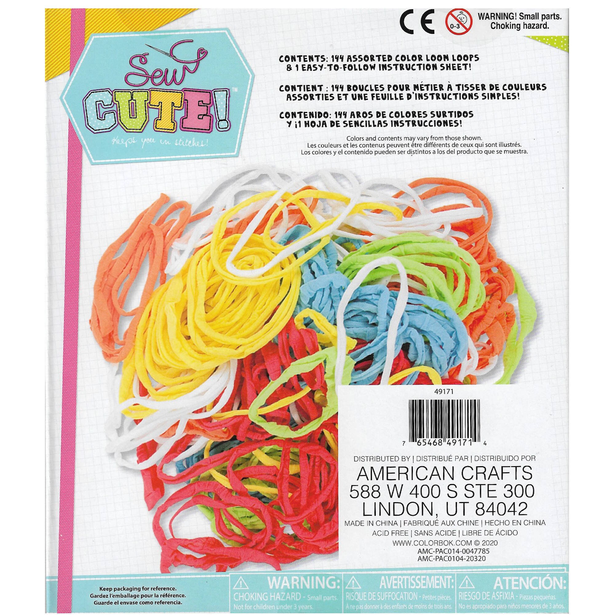 Pot Holder Loops Make up to 5 pot holders. 144 loops in 6 colors! Each color has 24 loops