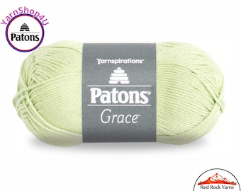 GINGER Patons Grace yarn Light weight #3. 100% Mercerized Cotton, 1.75 oz | 136 yards (50 g | 125 m) Color #62027