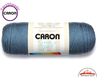 COUNTRY BLUE - Caron Simply Soft 6oz / 315yds (170g / 288m) 100% Acrylic yarn. Item H970039710