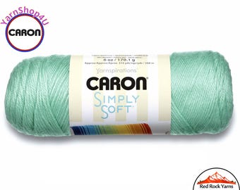 ROBINS EGG - Caron Simply Soft 6oz / 315yds (170g / 288m) 100% Acrylic yarn. Item H970039780