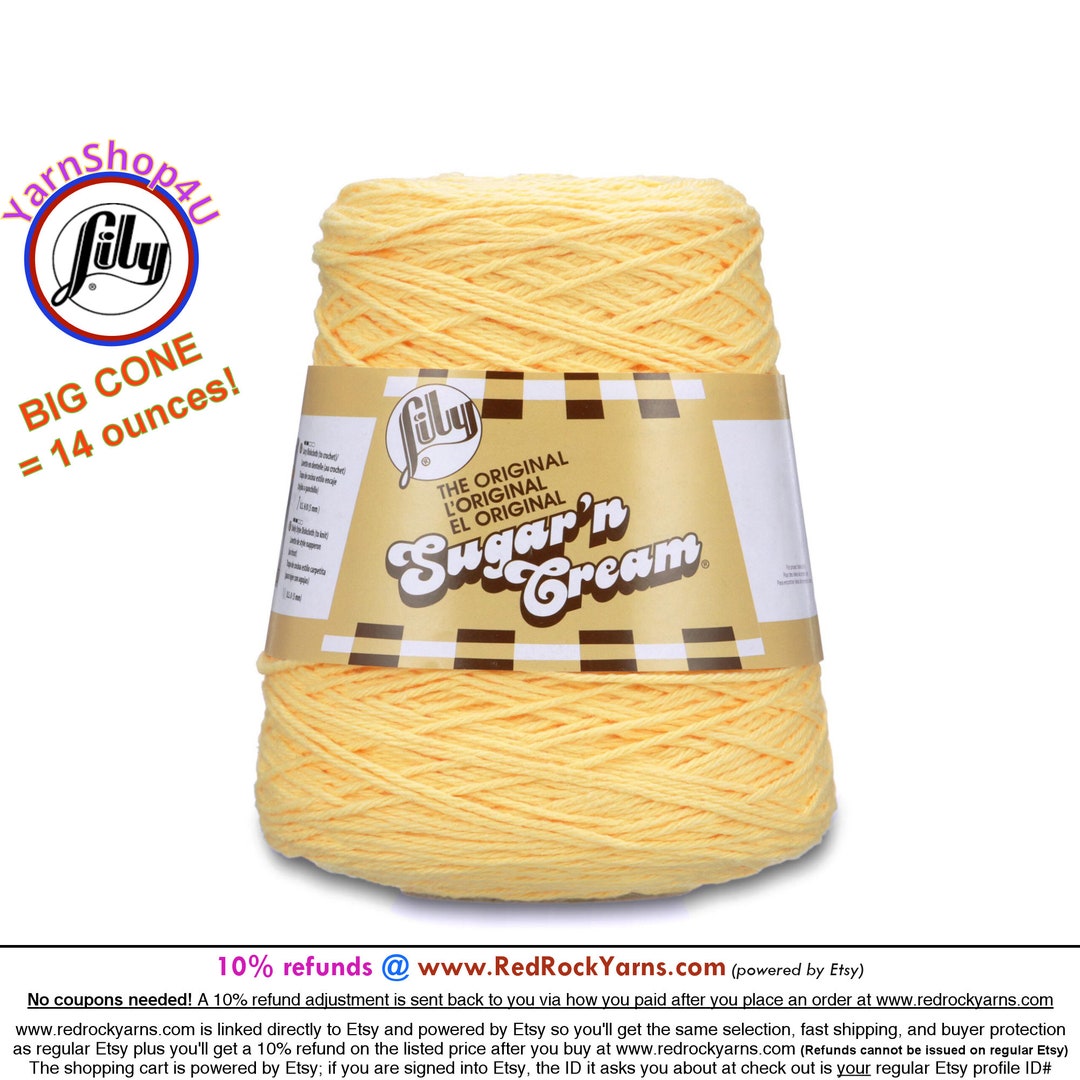 Lily Sugar 'n Cream Yarn Bundle 100% Cotton Worsted #4 Weight (Lily Mi –  Craft Bunch