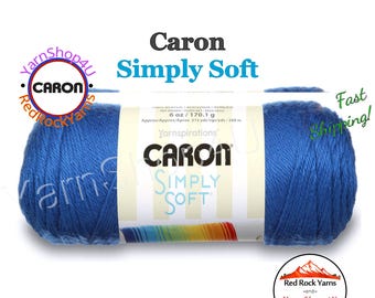 ROYAL BLUE - Caron Simply Soft 6oz / 315yds (170g / 288m) 100% Acrylic yarn. Item H970039767