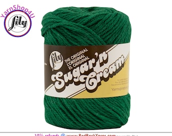 DARK PINE - 2.5oz | 120yd The Original Lily Sugar N Cream 100% Cotton Yarn (2.5 ounce / 120 yards)