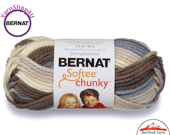 NATURE'S WAY OMBRE Bernat Softee Chunky Super Bulky Yarn. 2.8oz | 74yds | 100% Acrylic Yarn. Item 16112929012