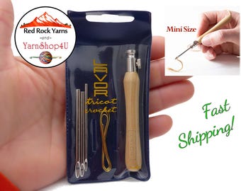 Lavor Punch Needle Set for Floss Punch Embroidery. Includes one 3" handle, 3 Needles in diameters .078", .098" and .118" & wire threader