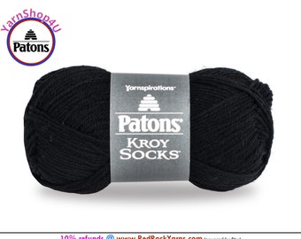 COAL - Patons Kroy Socks Yarn is 1.75oz | 166yds Super Fine Weight (1) Sock Yarn. A Blend of 75/25% Wool/Nylon (50g | 152m)