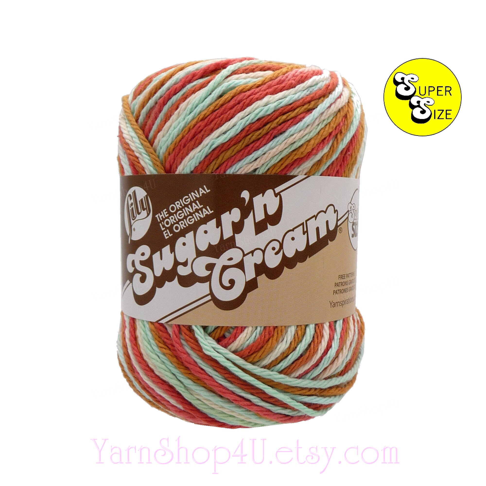 SUNRISE OMBRE Super Size 3oz 143yds. 100 Cotton yarn. Original Lily
