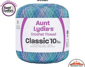 OCEAN - Aunt Lydia's Classic 10 Crochet Thread. 300yds. Item #154-0995