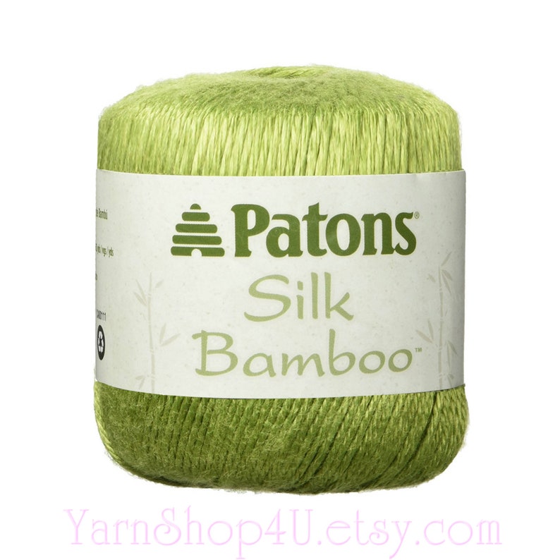MOSS Silk Bamboo Yarn by Patons. A DK lightweight yarn made Etsy