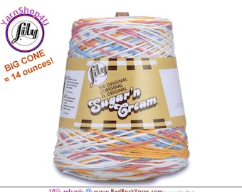 KITCHEN BREEZE OMBRE - 14oz | 674 yards Cone. Lily Sugar N Cream Cotton yarn. 100% cotton. Item# 10300202612