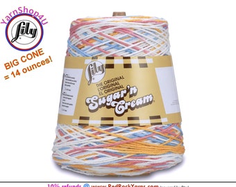 KITCHEN BREEZE OMBRE - 14oz | 674 yards Cone. Lily Sugar N Cream Cotton yarn. 100% cotton. Item# 10300202612