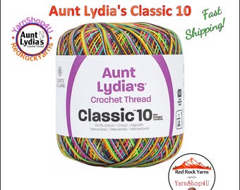 BLACKLIGHT - Aunt Lydia's Classic 10 Crochet Thread. 300yds. Item #154-9933