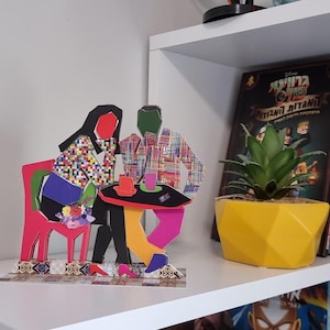 Kit de escultura de cartón 3D para cafetería creativa: ¡el regalo perfecto para todas las edades!