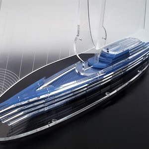 Modern Yacht Sculpture