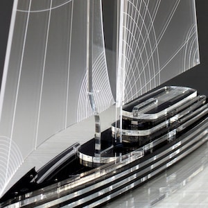 Yacht Model Sculpture for Sailors