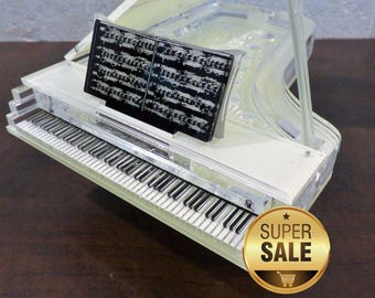 木製グランドピアノ模型｜手作りのミニチュア楽器｜ピアニストや音楽