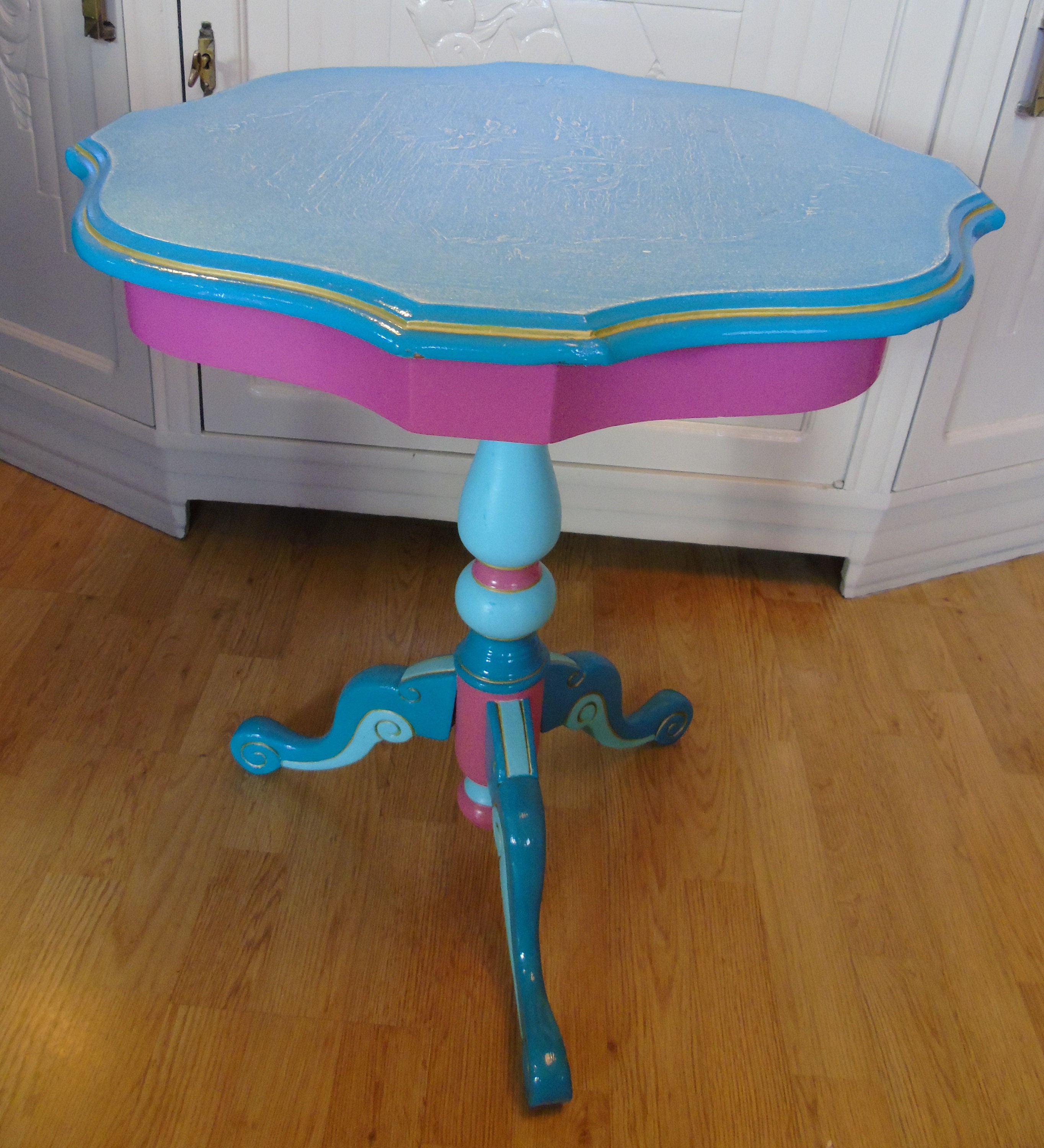 Guéridon Bollywood Bleu