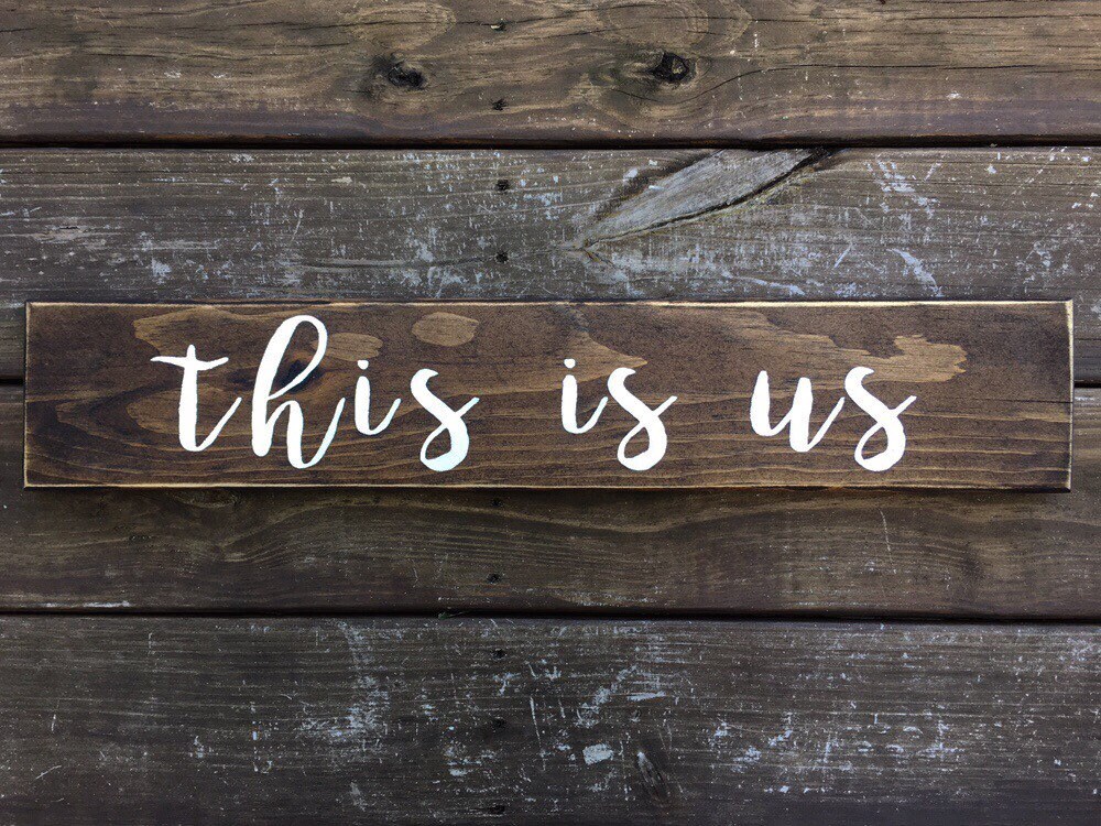 Rustic 'this is Us' Wood Sign: Farmhouse Wall Decor - Etsy
