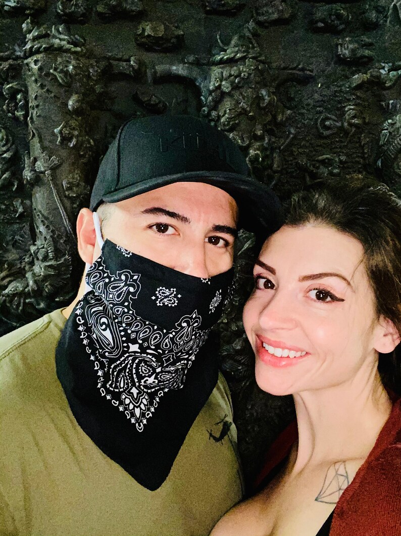 Beard Bandana Face Mask With Nose Wire and Comfort Straps Etsy