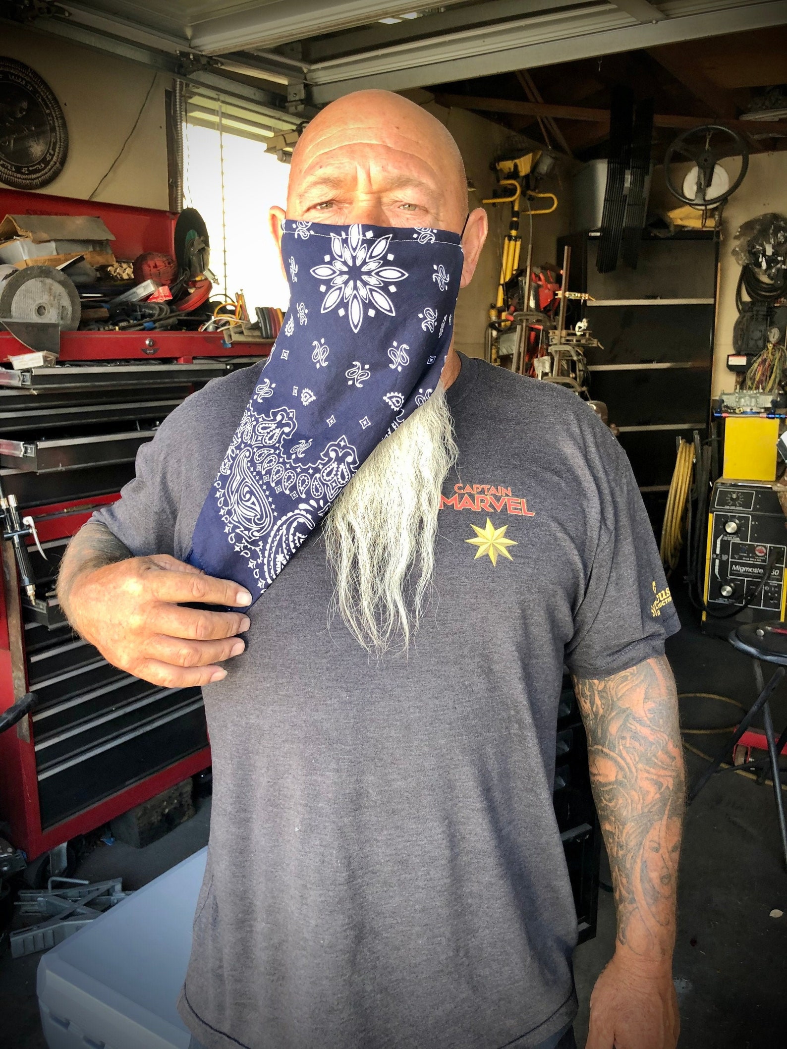 Beard Bandana Face Mask With Nose Wire and Comfort Straps Etsy