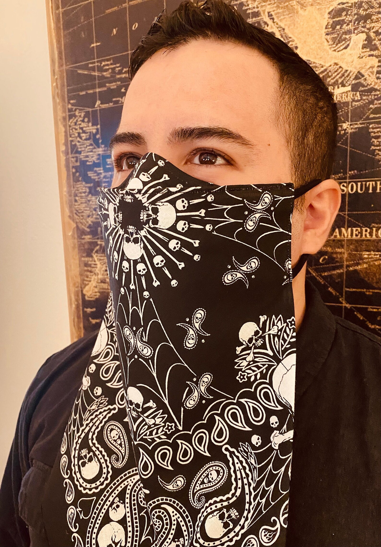 UPDATED Beard Bandana Face Mask With Nose Tent Nose Wire and Etsy