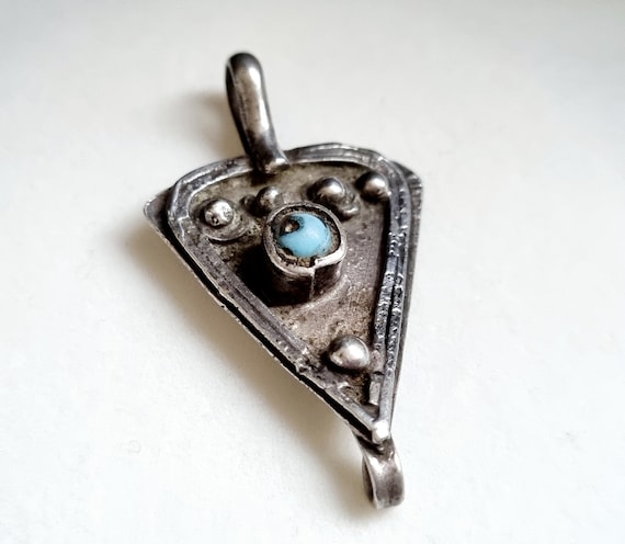Tunisia - Antique Berber high grade silver pendant