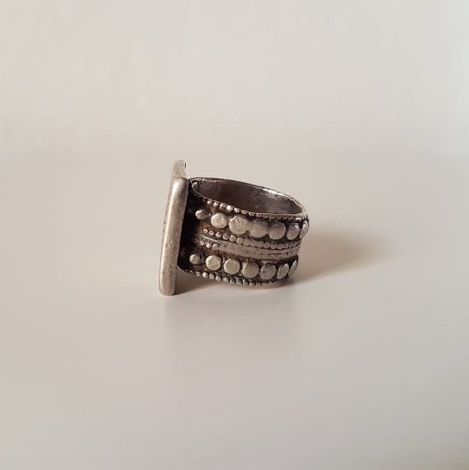 Antique Omani silver ring khateem abu fauz ring Arabic Etsy