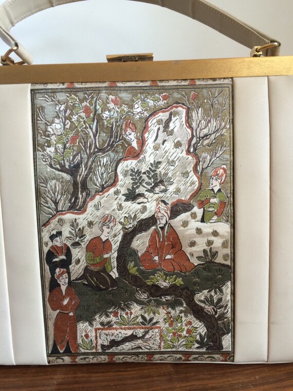 1950's persian scene handbag
