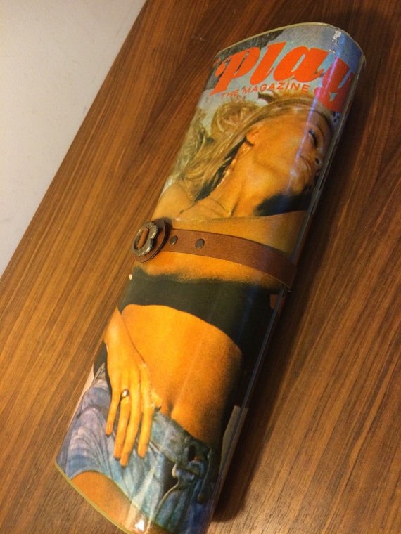 Playgirl magazine fold clutch