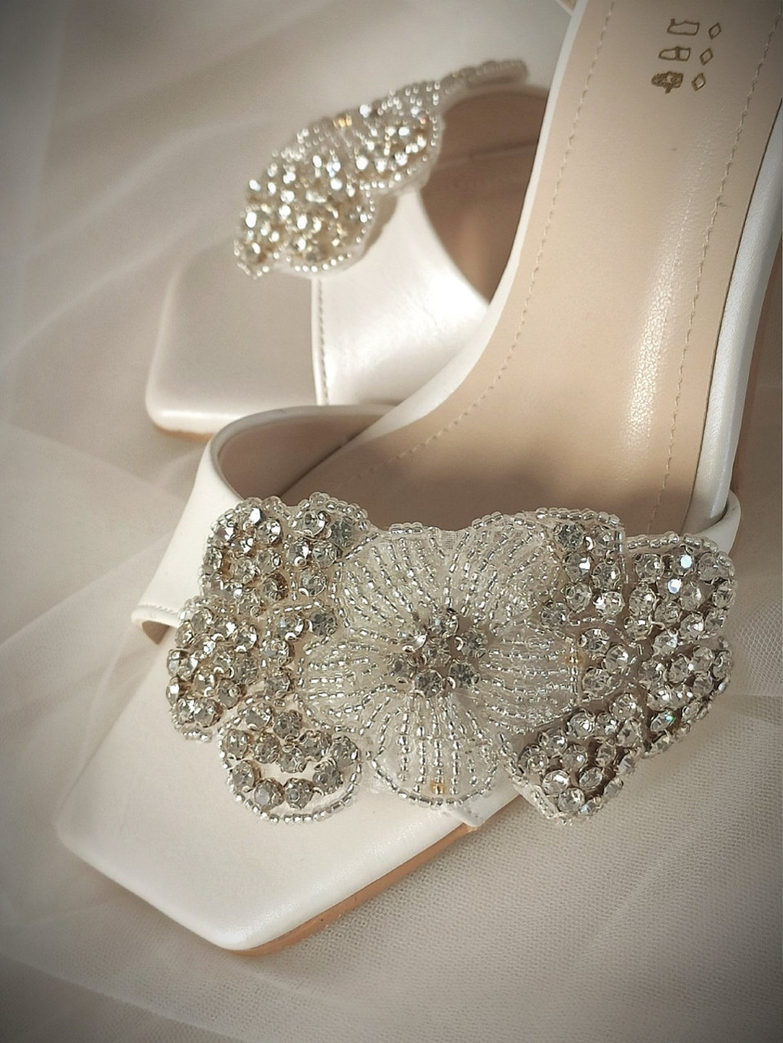 Wedding shoes Bridal block heels Ivory wedding shoes Bridal | Etsy