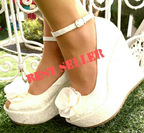 bridal platform wedges