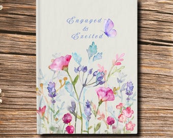 Personalized Wedding Planner Journal: Floral Engagement Gift