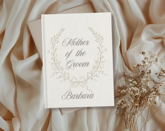 Personalized Mother of the Groom Journal, Custom  Wedding Keepsake
