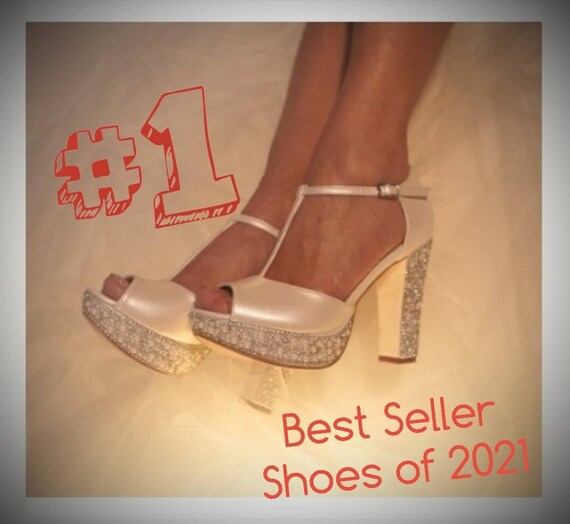 high heels ivory