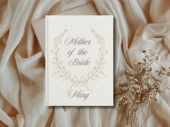 Personalized Mother of the Bride Journal |  Wedding Keepsake for mothers