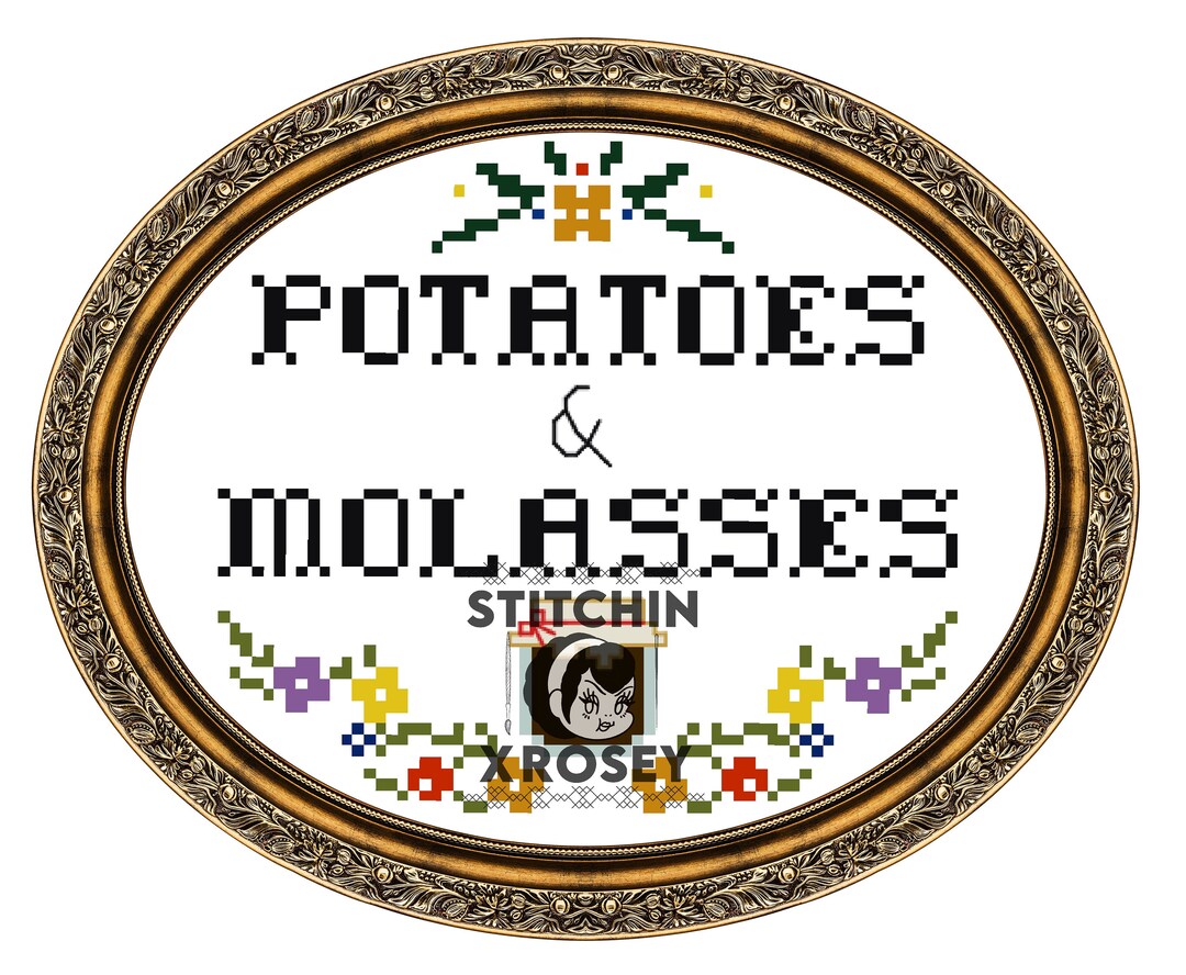 Potatoes & Molasses Over the Garden Wall Cross Stitch Pattern, PDF