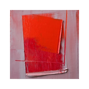 Abstrakte Ölmalerei auf Leinwand | Mutige strukturierte Wandkunst | Modernes geometrisches Kunstwerk | Kleine gerahmte Kunst für minimalistische Dekoration