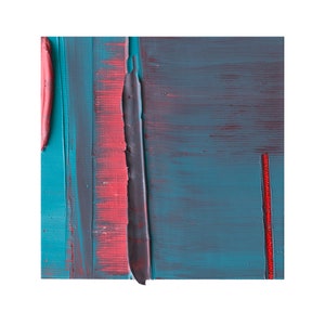 Small Textured Oil Painting: Abstract Wall Art for Home Decor, 4x4 Square Original Painting for Gallery Walls, Ready-to-Hang Collectible Art