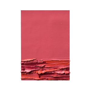 Red Abstract Textured Wall Art, Bold Modern Painting, Minimalist Palette Knife Artwork, Contemporary Home Decor