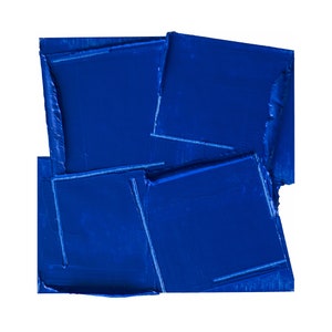 Original Blue Textured Abstract Painting – Modern Monochrome Canvas Art for Contemporary Spaces