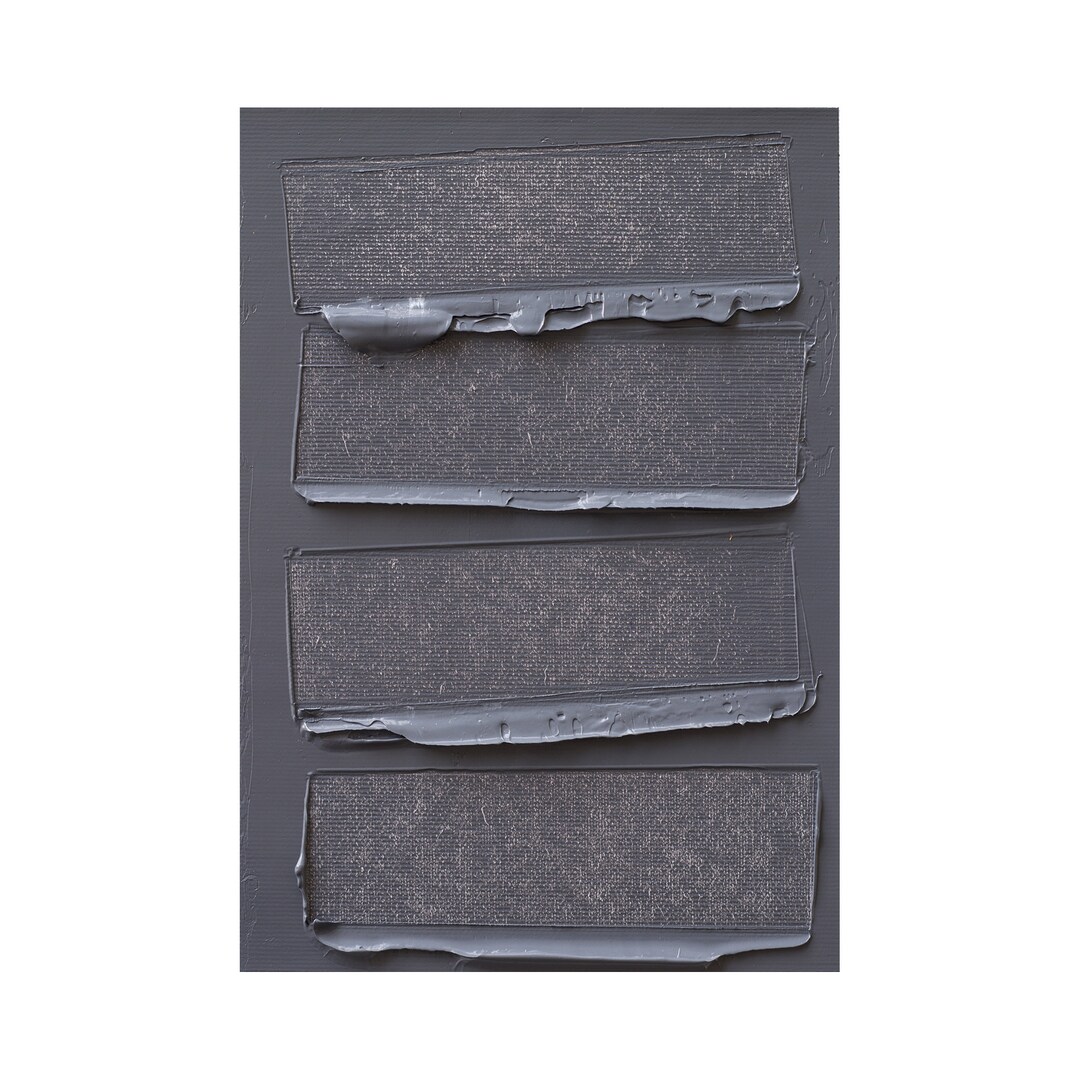 Picture of Original Small Painting Gray, Minimalist Textured Painting for Small ...