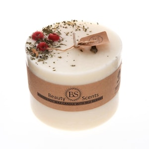 Handmade Scented Candle With Red Berries Large