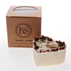Heart Scented Candle With Star Anise & Red Berries Large
