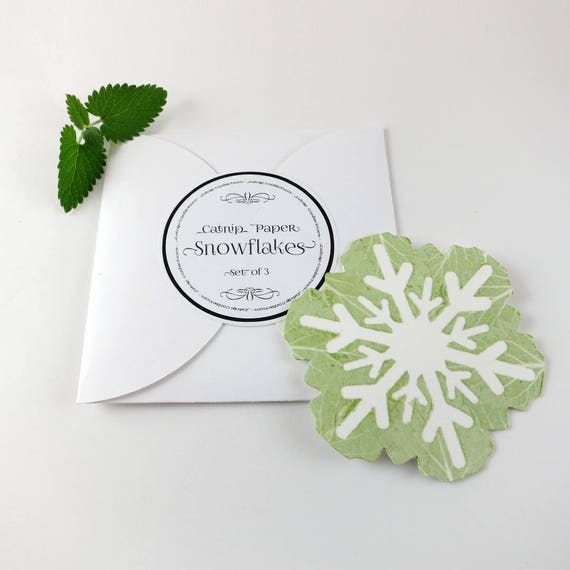 Catnip Paper Snowflake Cat Toy