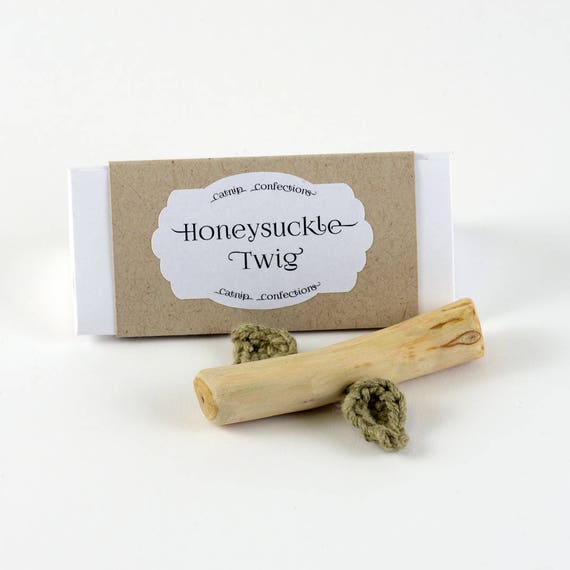 Honeysuckle Twig Cat Toy Wood Stick