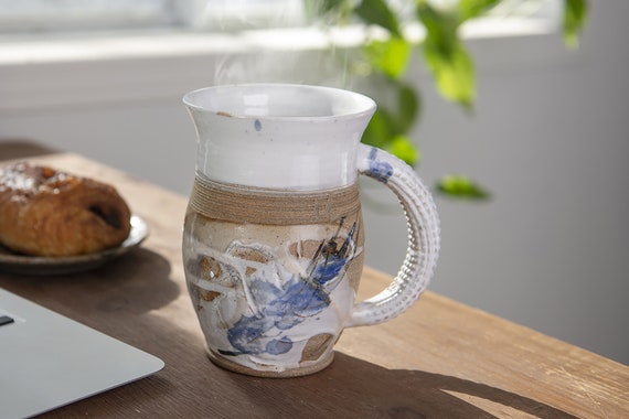 Coffee Mug 10oz HandMade Big Handle Ceramic Creative Coffee Cup Matte Color