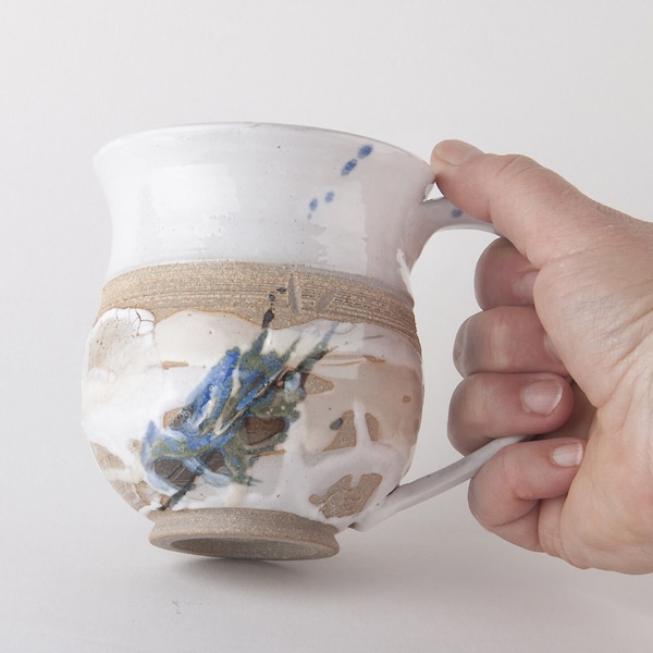 Ceramic coffee cup handmade pottery mug in Quebec