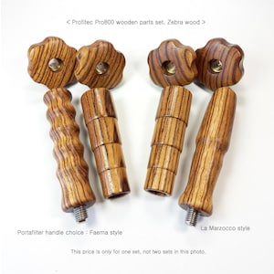 Profitec Pro800 espresso lever machine wooden parts set clubWOOD